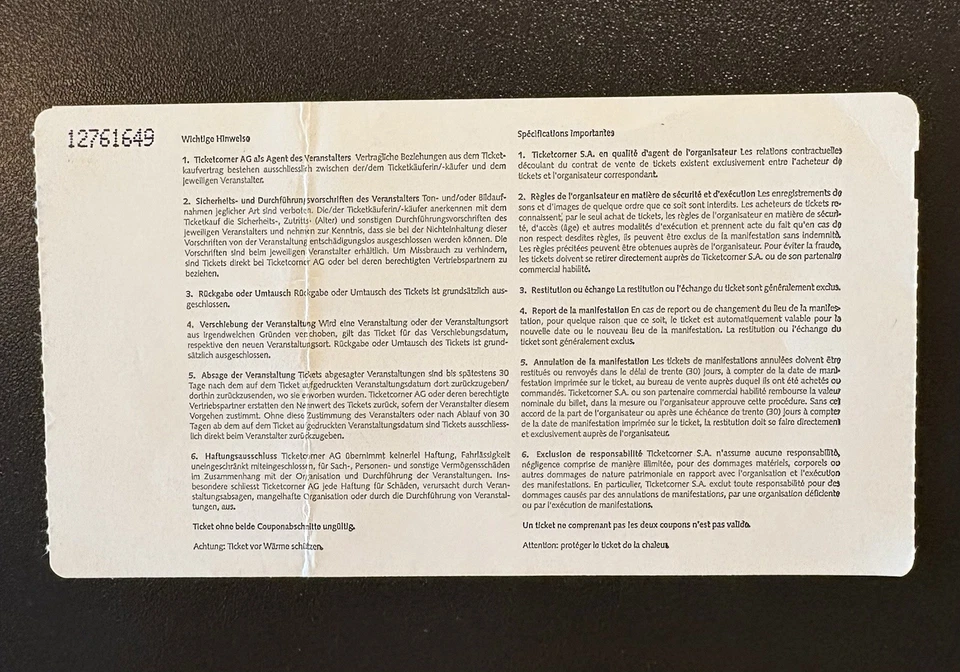 Football Ticket UEFA CUP - Young Boys Berne - Olympique Marseille - 10.08.2006 - Bild 2 von 3