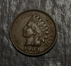 1902  Indian Cent Choice  VF   Lot F 748