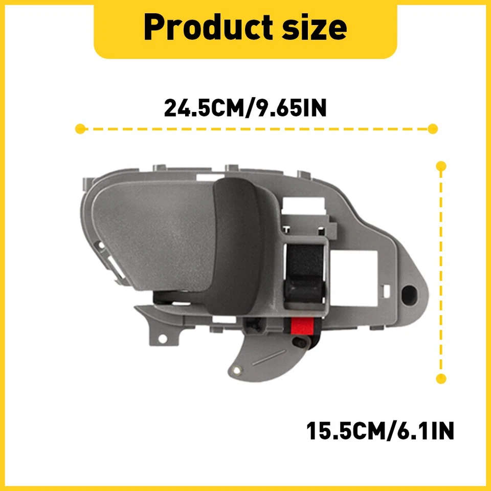 1 Pair Inside Door Handles For 1995-1999 GMC C1500/GMC K1500/GMC K1500 Suburban - Image 3 of 4