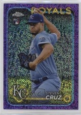 2024 Topps Chrome Purple Speckle Refractor /299 Steven Cruz #187 0q3