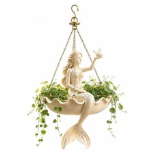 Ballerina Hanging Resin Planter, Mermaid Butterfly Style Succulent Flower Pot