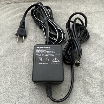 Genuine Behringer Eurorack Power Supply MXUL3 120V/250mA, 18.5  & 3.0 VAC output