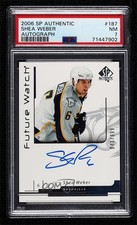 2006-07 SP Authentic Future Watch 843/999 Shea Weber #187 PSA 7 Auto HOF 0ll