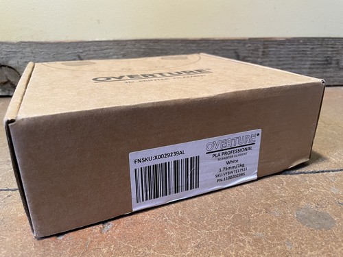 Overture PLA Professional 3D Printer 1.75mm Filament- 1kg Cardboard Spools White - Picture 5 of 6