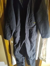 Blizzard Pruf Walls Insulated Coveralls Mens Large Workwear Jumpsuit Black