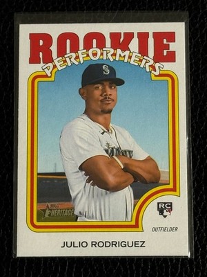 2022 Topps Heritage High Rookie Performers Julio Rodriguez RC #RP-4