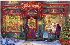 Wooden Puzzles for Teens Adults 1000 Pieces, Jigsaw Puzzles 29x19 Xmas Toy Shop