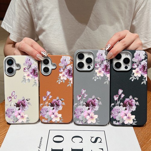 For iPhone 16 15 Pro Max 14 13 12 11 Flower Slim ShockProof Soft TPU Case Cover - Bild 1 von 20