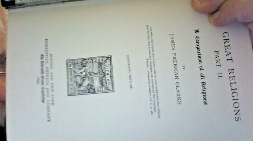 The Ten Great Religions by James Freeman Clarke, RARE 1883, 1st Edition, Vol. II - Picture 3 of 4