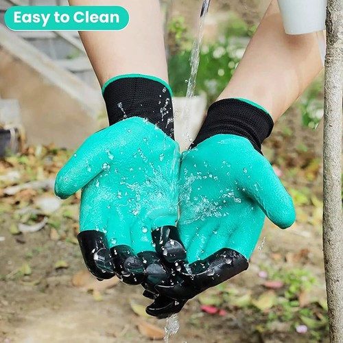 4 Claws Garden Genie Gloves Fit For Gardening With Fingertips For Digging - Picture 9 of 13