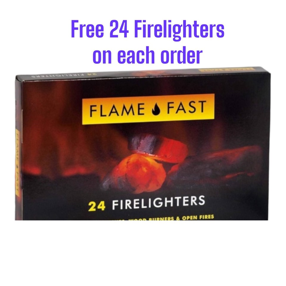 Peat Briquette Fire Natural Irish Turf Logs Peat 14KG Free 24 Fire