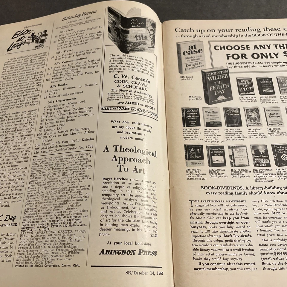 Vintage Magazine: Saturday Review - October 1967 / The Peaceful Traveler / KRP Foto 3 de 4