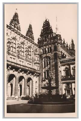 Hamburg 1962 - Rathaus Innenhof Brunnen - Foto 1960er