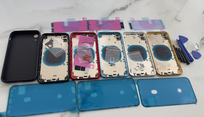 Für iPhone XR Ersatz Gehäuse Rahmen Rückseite Chassis Cover UK