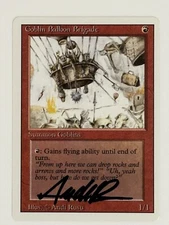 MTG Magic Goblin Balloon Brigade Signed Artist Proof x1 3RD Revised 3ED Rusu