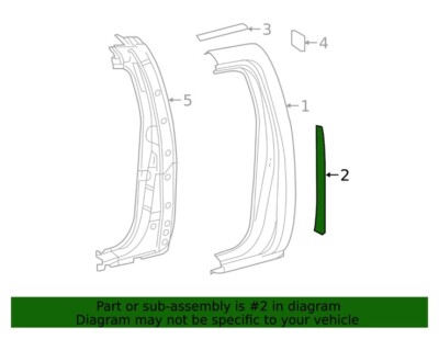 アオ　0423 Genuine Toyota Tacoma Side Panel Protector 58743-04020 for