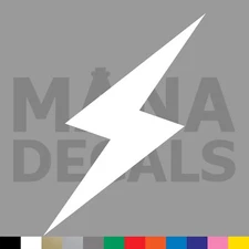 Lightning Bolt Vinyl Die Cut Decal Sticker - Shock Electric Power Charge