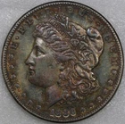 1886 S MORGAN SILVER DOLLAR AU  KEY DATE RARE US#81