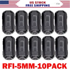 10PACK 5mm Ferrite Beads Clip-on Ring Core RFI EMI Noise Filter Clamp Choke Coil