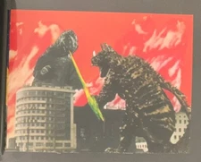 1973 vintage GODZILLA Amada Toho kaiju Card Japanese Godzilla Vs Baragon #2 p