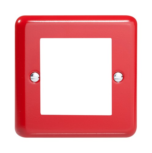 Varilight Pastel Pillar Box Red Euro Data Plate & Black DataGrid Module Insert - Picture 3 of 30