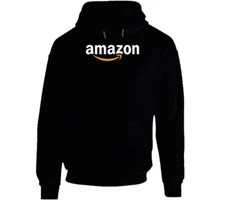 Amazon Black White Logo Hoodie