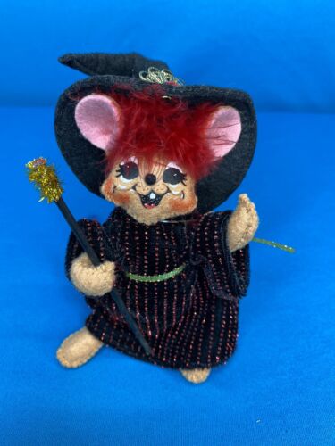 Annalee Halloween Witch Mouse 4” Red Dress 2007 NWT NEW - Picture 1 of 4