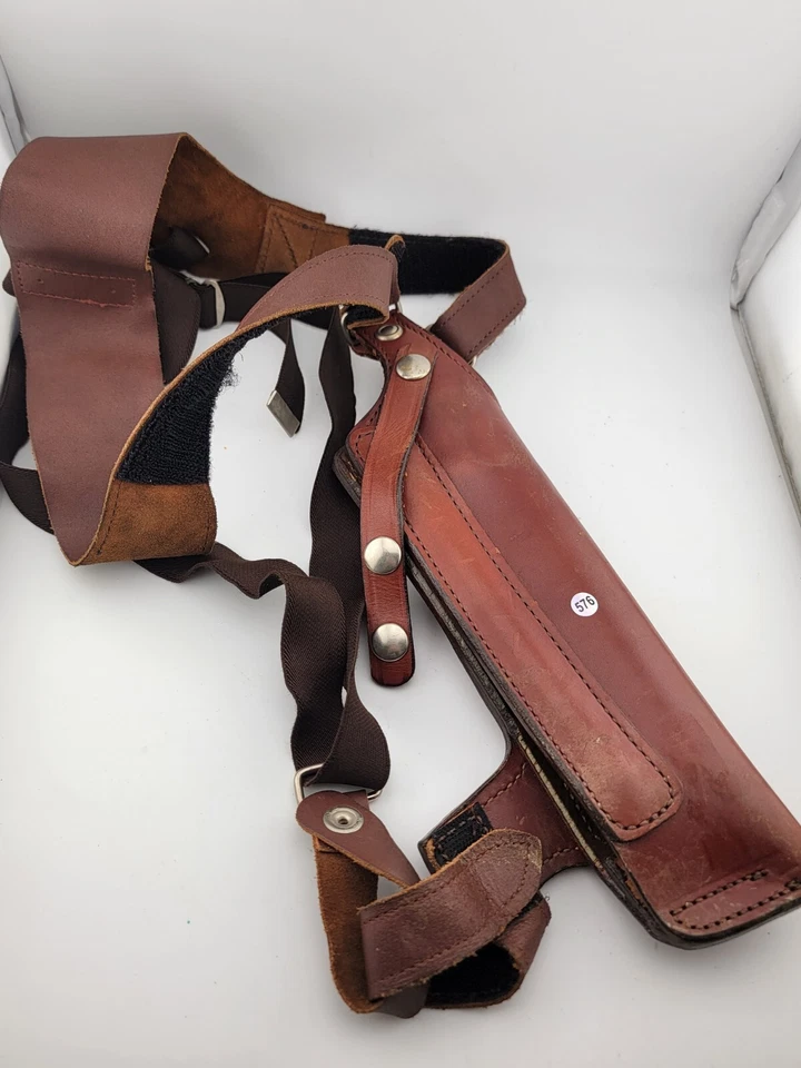 Funda de cuero de hombro Goud & Goodrich rara modelo 45 26 para diestros Foto 3 de 4