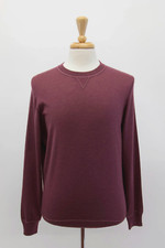 NWT 2395 Brunello Cucinelli Men Cashmere-Silk Crewneck Sweater 50/40US A242