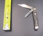 Vintage Imperial 2 Blade Pen Knife Brown Plastic Handle Stainless USA — photo 4