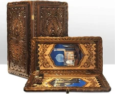 Backgammon Sets for Adults 24 in. Large Classic Game Case Wooden Board Hand Made