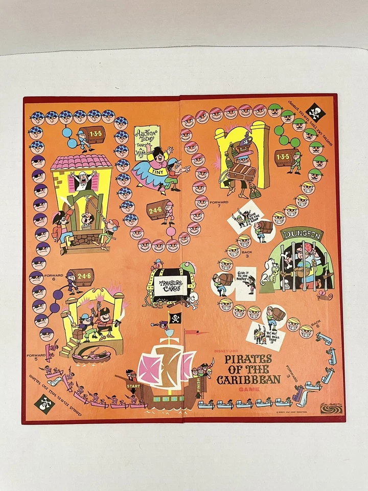 RARO 1967 Disneyland Piratas del Caribe Juego de Mesa Parker Brothers Foto 2 de 4