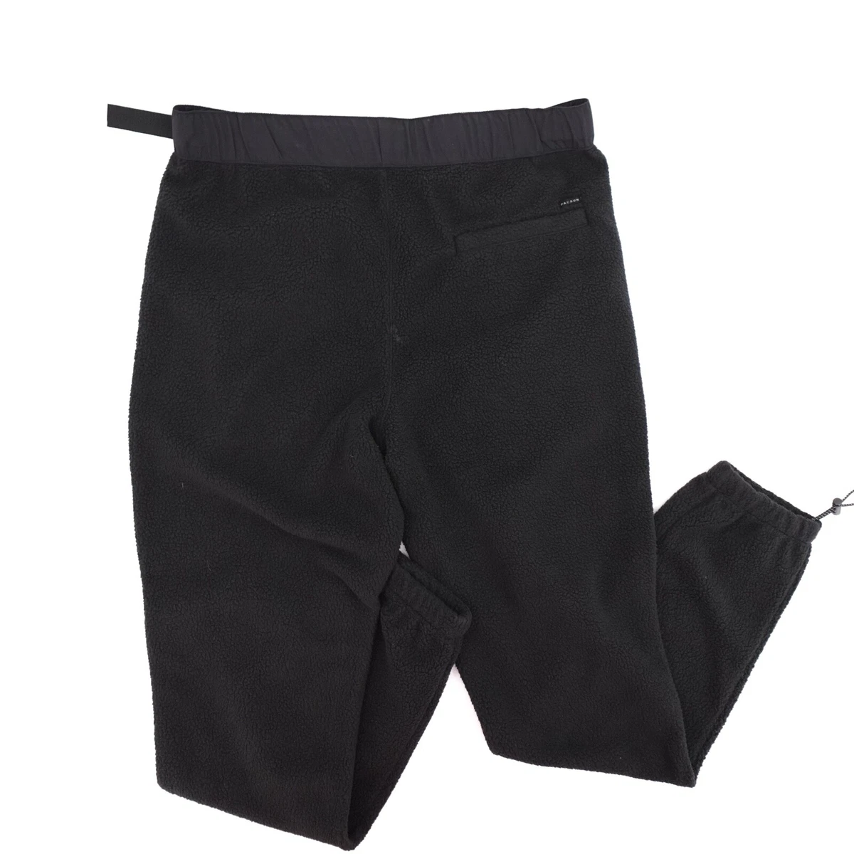 New PacSun Pants Womens Medium Black Jogger Fleece Pull on Bungee