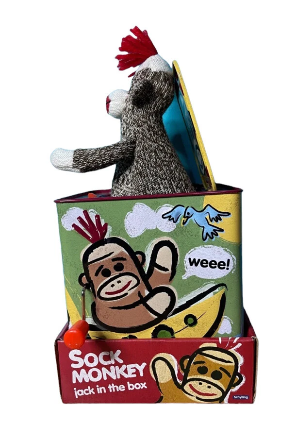 Jack In The Box Sock Monkey Tiddlywinks Toys And Games, 52 OFF