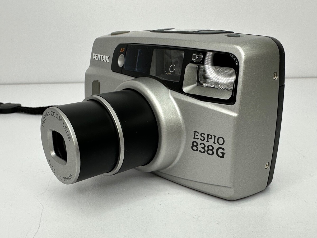 Pentax Espio 838G Film Camera w/ Case Point & Shoot f 38mm-80mm