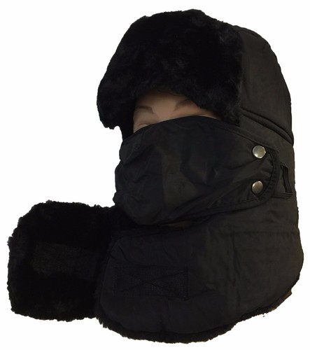 Winter Deluxe Trooper Ski Kunstfell Wasserdicht Vollgesichtsmaske Kinder Mütze Kappe - Bild 7 von 17