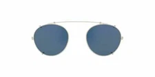 Oliver Peoples 0OV1186C Coleridge Clip 503680 Silver/Blue Round 50mm Men Clip On