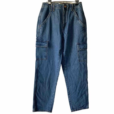 Women's Mid-Rise Boyfriend Jeans - Universal Thread Size 6 Cargo Pockets