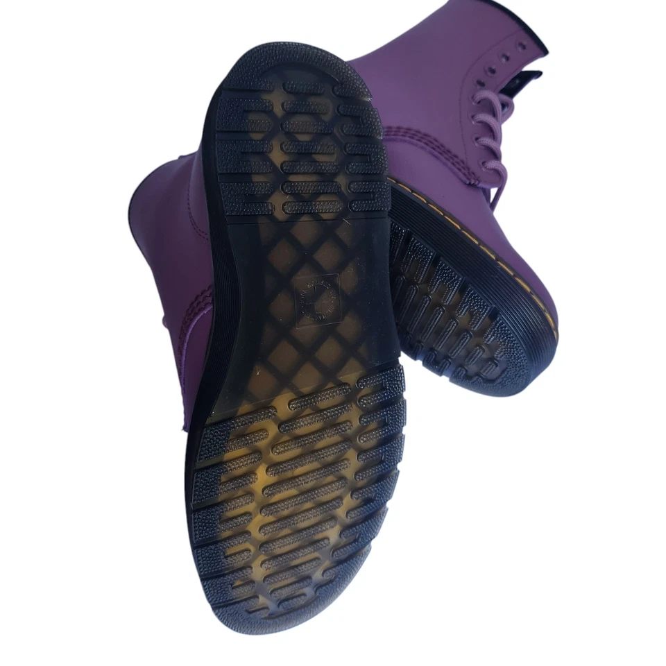 Bota Doc Martens Nueva UE 37, EE. UU. Mujeres 6, Hombres 5, Zavala Malva 8 Ojales Foto 4 de 4