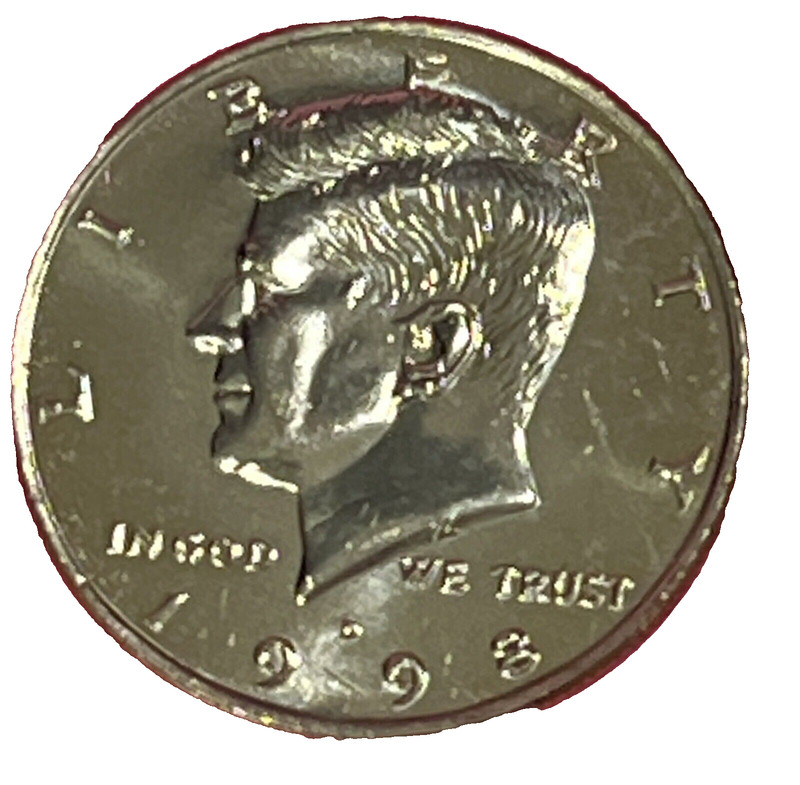 KENNEDY HALF DOLLAR 1998 D  BU GEM UNCIRCULATED BEAUTIFUL COIN