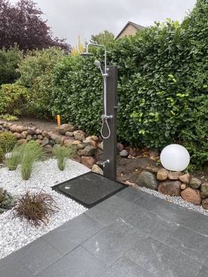 Pool Duschwanne Gartendusche Aussendusche Sauna Outdoor Bodenplatte Bodenelement Ebay