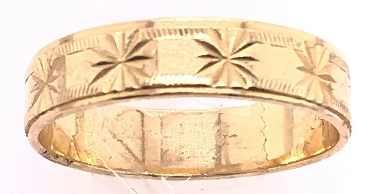 14 karat yellow gold wedding bands outlet