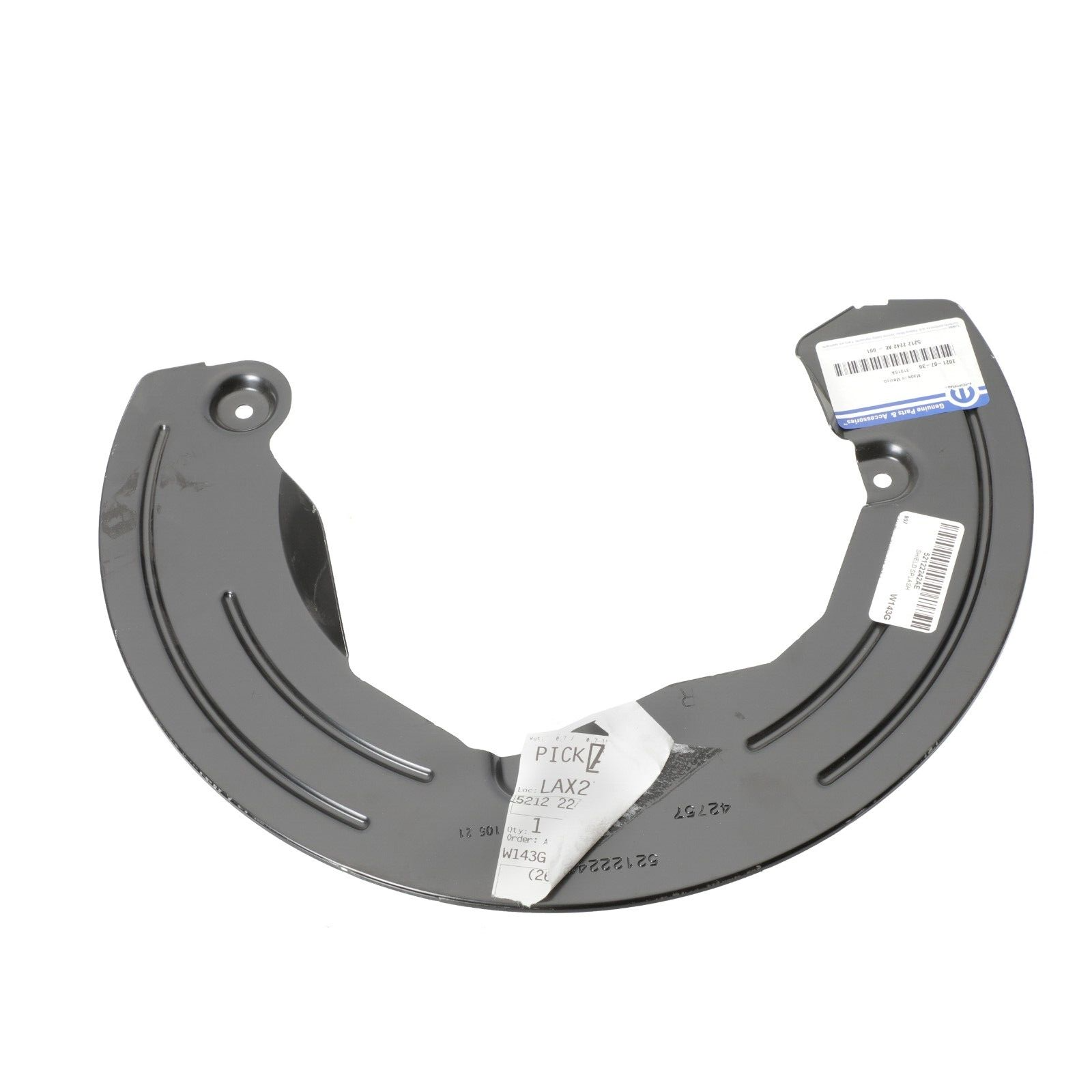 Escudo de polvo de freno delantero derecho para Dodge RAM 2500 3500 2009-2024 (P/N 52122242AE)