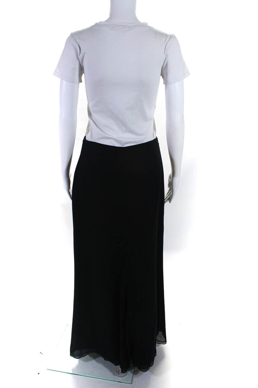 Vera Wang Womens A Line Evening Maxi Skirt Black … - image 3
