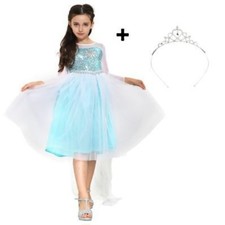 Katara 1842-400 - Aschenputtel Eisprinzessin Königin Elsa Mädchen Ball Festkleid
