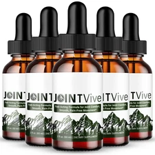 (5 Pack) JointVive for Joint Support Drops to Fortify Bones & Movement Droppers