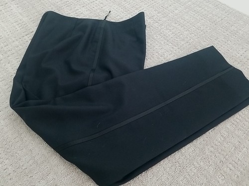 NWT Amanda Smith Women's Size 14 Black 100% Wool High Rise Dress Pants Woolmark - Picture 2 of 12