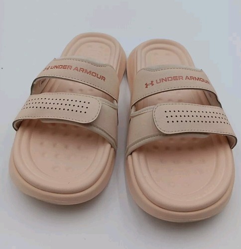 Under Armour slides. Womens Size 10 Lighter Pink - Picture 2 of 6