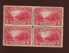 Q12 Parcel Post "Orange Grove" Used Block of 4 Stamps  (By 1959)
