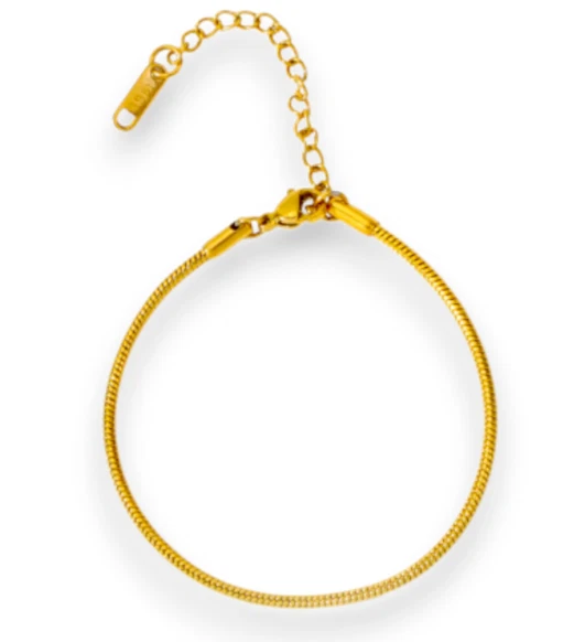 750 Gelbgold Armband 18 Karat Bracelet 16cm + 7cm x 1,3mm 1,67g Gold PL - Bild 2 von 4